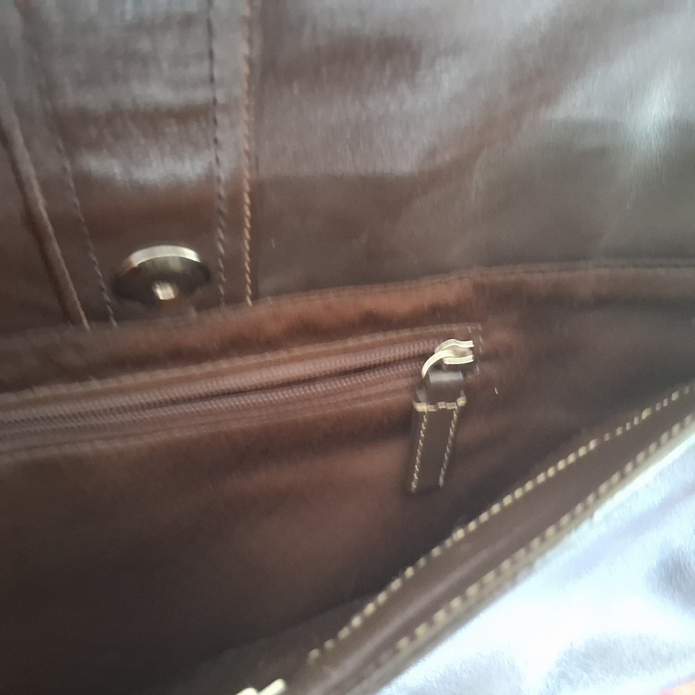 Vtg Coach F70096 Thompson Brown Leather Messenger Briefcase Laptop Bag Restored - Picture 14 of 16
